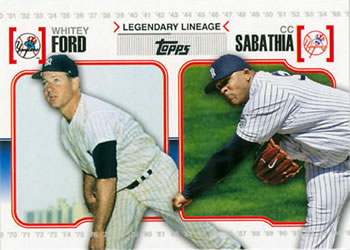 2010 Topps - Legendary Lineage #LL19 Whitey Ford / CC Sabathia Front