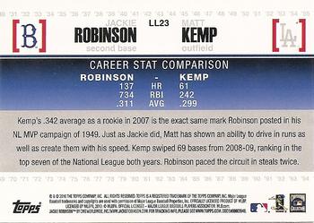 2010 Topps - Legendary Lineage #LL23 Jackie Robinson / Matt Kemp Back
