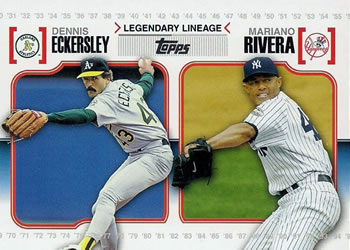 2010 Topps - Legendary Lineage #LL26 Dennis Eckersley / Mariano Rivera Front