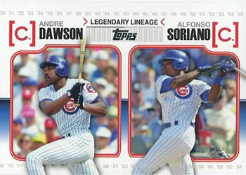 2010 Topps - Legendary Lineage #LL-36 Andre Dawson / Alfonso Soriano Front