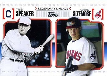 2010 Topps - Legendary Lineage #LL8 Tris Speaker / Grady Sizemore Front