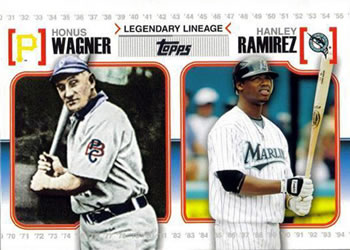 2010 Topps - Legendary Lineage #LL9 Honus Wagner / Hanley Ramirez Front