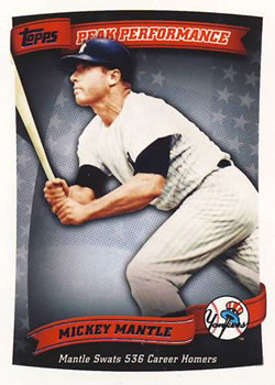 2010 Topps - Peak Performance #PP-18 Mickey Mantle Front