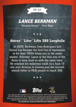 2010 Topps - Peak Performance #PP-52 Lance Berkman Back