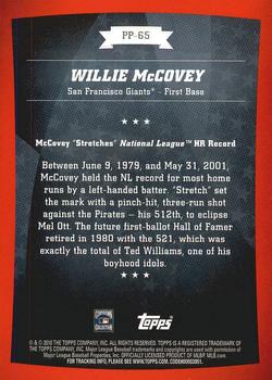 2010 Topps - Peak Performance #PP-65 Willie McCovey Back