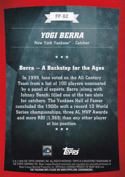 2010 Topps - Peak Performance #PP-82 Yogi Berra Back