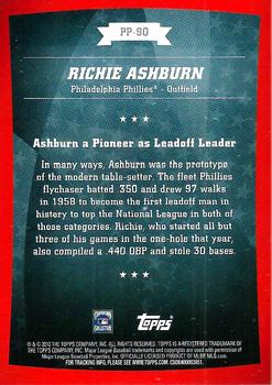 2010 Topps - Peak Performance #PP-90 Richie Ashburn Back