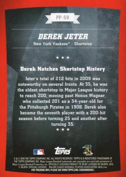 2010 Topps - Peak Performance #PP-59 Derek Jeter Back