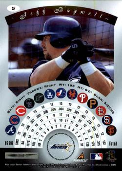 1997 Pinnacle Certified #5 Jeff Bagwell Back