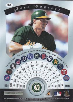1997 Pinnacle Certified #90 Jose Canseco Back
