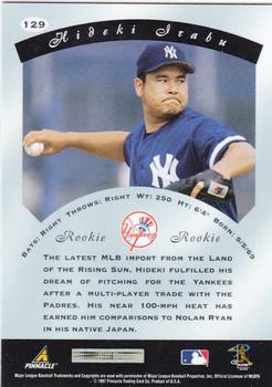 1997 Pinnacle Certified #129 Hideki Irabu Back