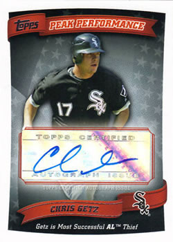 2010 Topps - Peak Performance Autographs #PPA-CGE Chris Getz Front