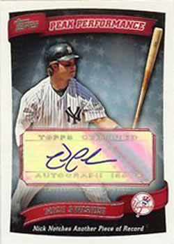 2010 Topps - Peak Performance Autographs #PPA-NS Nick Swisher Front