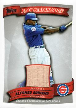 2010 Topps - Peak Performance Relics #PPR-AS Alfonso Soriano Front