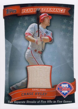 2010 Topps - Peak Performance Relics #PPR-CU Chase Utley Front