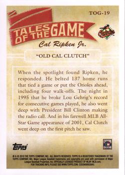 2010 Topps - Tales of the Game #TOG-19 Old Cal Clutch Back