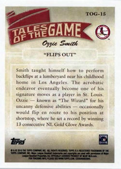 2010 Topps - Tales of the Game #TOG-15 Ozzie Smith 