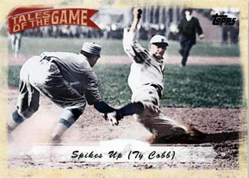 2010 Topps - Tales of the Game #TOG-1 Spikes Up (Ty Cobb) Front