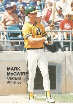 1988 Action Superstars (18 cards, unlicensed) #2 Mark McGwire Front