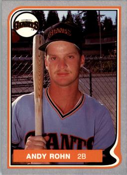 1987 Pacific Everett Giants #7 Andy Rohn Front
