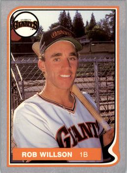 1987 Pacific Everett Giants #22 Rob Willson Front