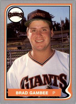 1987 Pacific Everett Giants #29 Brad Gambee Front