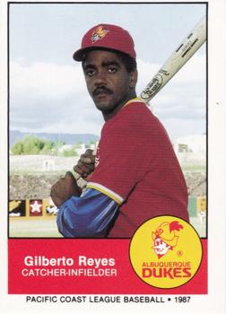 1987 Albuquerque Dukes Police #17 Gilberto Reyes Front