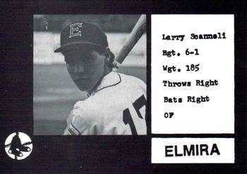 1987 Cain Elmira Pioneers Black #5 Larry Scannell Front