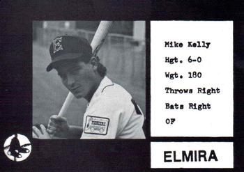 1987 Cain Elmira Pioneers Black #15 Mike Kelly Front