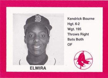 1987 Cain Elmira Pioneers Red #6 Kendrick Bourne Front
