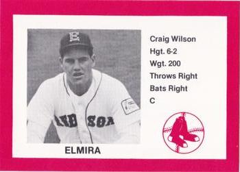 1987 Cain Elmira Pioneers Red #18 Craig Wilson Front