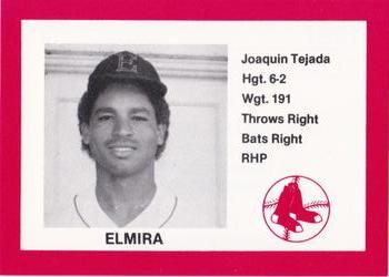 1987 Cain Elmira Pioneers Red #25 Joaquin Tejada Front