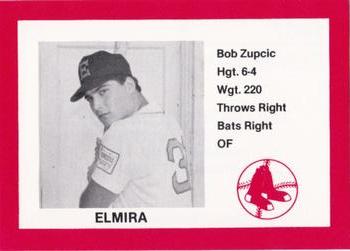1987 Cain Elmira Pioneers Red #31 Bob Zupcic Front