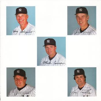 1984 New York Yankees Photo Album #NNO Doug Holmquist / Gene Michael / Mark Connor / Jeff Torborg / Lou Piniella Front