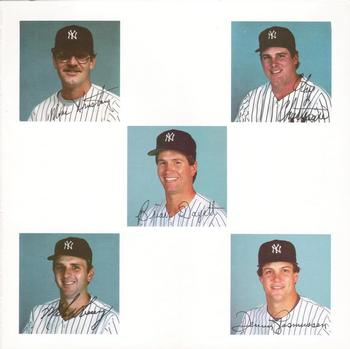 1984 New York Yankees Photo Album #NNO Mike Armstrong / Clay Christiansen / Brian Dayett / Mike O’Berry / Dennis Rasmussen Front