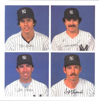 1982 New York Yankees Photo Album #NNO Doyle Alexander / Roger Erickson / Barry Foote / Dave La Roche Front