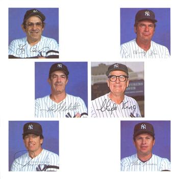 1981 New York Yankees Photo Album #NNO Charley Lau / Jeff Torborg / Joe Altobelli / Yogi Berra / Mike Ferraro / Clyde King Front