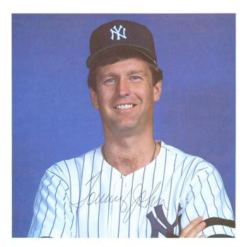 1981 New York Yankees Photo Album #NNO Tommy John Front