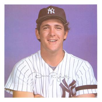 1981 New York Yankees Photo Album #NNO Dave Righetti Front