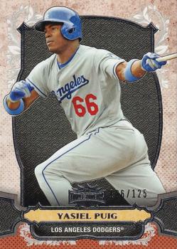 2014 Topps Triple Threads - Amber #9 Yasiel Puig Front