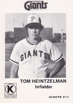 1975 Circle K Phoenix Giants #17 Tom Heintzelman Front