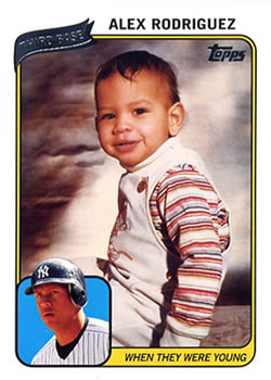 2010 Topps - When They Were Young #WTWYAR Alex Rodriguez Front