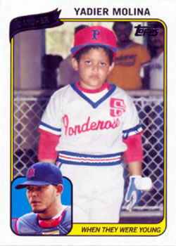 2010 Topps - When They Were Young #WTWYYM Yadier Molina Front