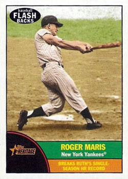 2010 Topps Heritage - Baseball Flashbacks #BF1 Roger Maris Front
