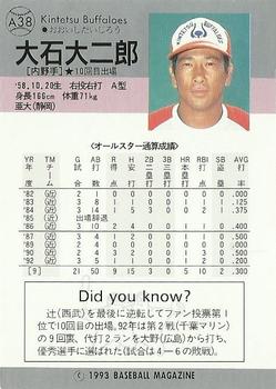 1993 BBM All-Star Game #A38 Daijiro Oishi Back