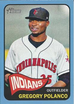 2014 Topps Heritage Minor League - Blue Border #219 Gregory Polanco Front