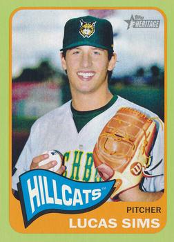 2014 Topps Heritage Minor League - Lime Green Border #29 Lucas Sims Front