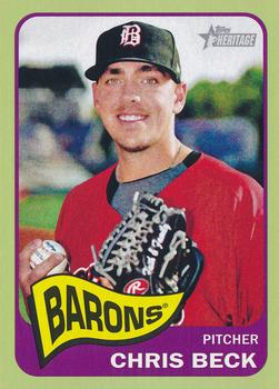 2014 Topps Heritage Minor League - Lime Green Border #151 Chris Beck Front