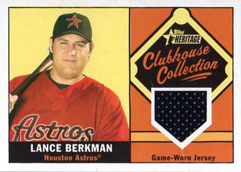 2010 Topps Heritage - Clubhouse Collection Relics #CCR-LB Lance Berkman Front