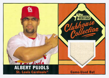 2010 Topps Heritage - Clubhouse Collection Relics #CCR-AP Albert Pujols Front